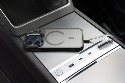 iPhone Case for Tesla Car Mount with MagSafe + Phone Tether Tab Set (iPhone 17 Series) - KilimanjaroStore.JOWUA