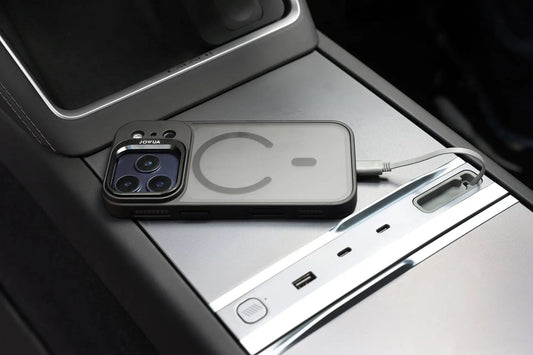 iPhone Case for Tesla Car Mount with MagSafe + Phone Tether Tab Set (iPhone 17 Series) - KilimanjaroStore.JOWUA