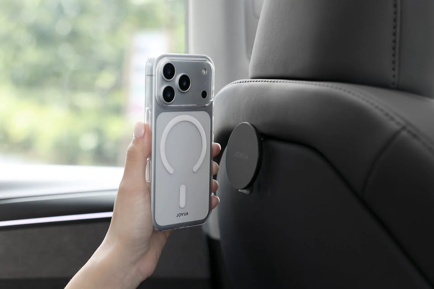 iPhone Case for Tesla Car Mount with MagSafe + Phone Tether Tab Set (iPhone 17 Series) - KilimanjaroStore.JOWUA