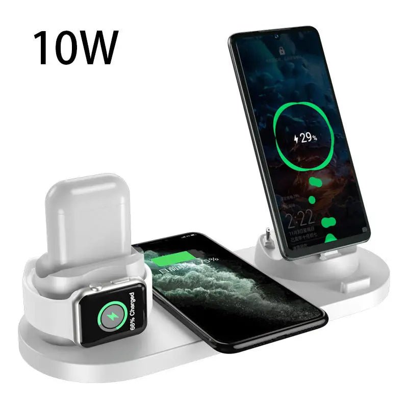 Wireless Charger For IPhone Fast Charger For Phone Fast Charging Pad For Phone Watch 6 In 1 Charging Dock Station - KilimanjaroStore.KilimanjaroStore.