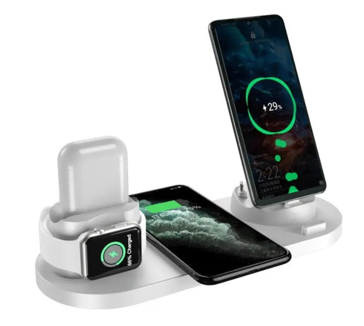 Wireless Charger For IPhone Fast Charger For Phone Fast Charging Pad For Phone Watch 6 In 1 Charging Dock Station - KilimanjaroStore.KilimanjaroStore.