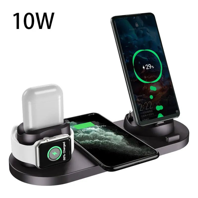 Wireless Charger For IPhone Fast Charger For Phone Fast Charging Pad For Phone Watch 6 In 1 Charging Dock Station - KilimanjaroStore.KilimanjaroStore.